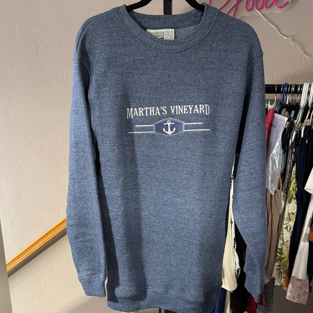 Martha's Vineyard Blue Women's Sweater NWOT Never Worn